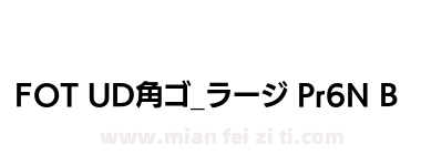 FOT UD角ゴ_ラージ Pr6N B下载