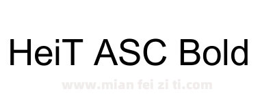 HeiT ASC Bold下载