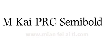 M Kai PRC Semibold下载