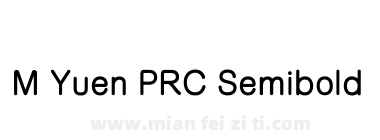 M Yuen PRC Semibold下载