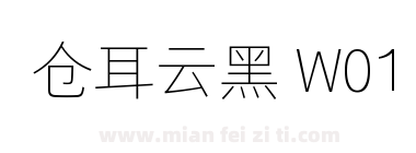 仓耳云黑 W01下载
