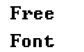The One True Font (System 8x12)