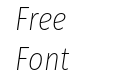 Fira Sans Compressed Ultra Light Italic