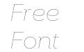 Sharp Sans Display No1 Ultrathin Italic