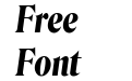 Roslindale Display Condensed Bold Italic