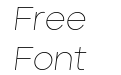 Aventa Thin Italic