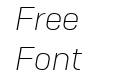 Camber Ultra Light Italic