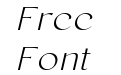 Conso Extra Light Italic
