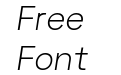 Mriya Grotesk Light Italic
