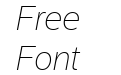 XFINITY Standard Thin Italic
