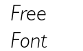 Gill Sans Light Italic
