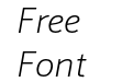 Schnebel SansME Thin Italic