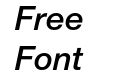 Neue HelveticaBQ Medium Italic