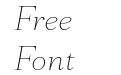 Mantonico Thin Italic