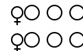 Female and Male Symbols
