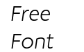 PF Brummell Light Italic