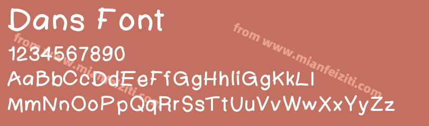 Dans Font预览图1