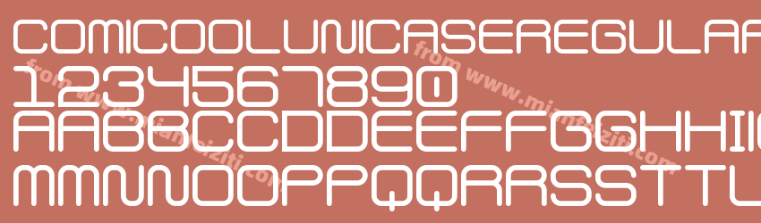 Comicool  Unicase  Regular字体预览