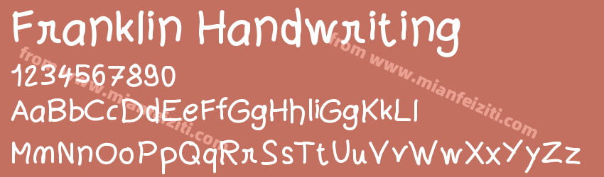 Franklin Handwriting预览图1