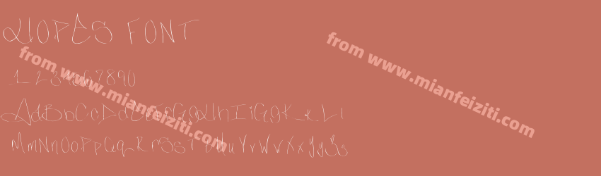 HOPES FONT预览图1