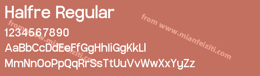 Halfre Regular预览图1