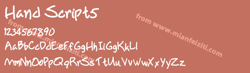 Hand Script5预览图1