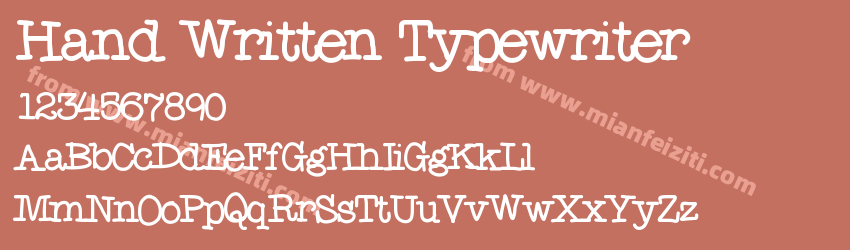 Hand Written Typewriter预览图1