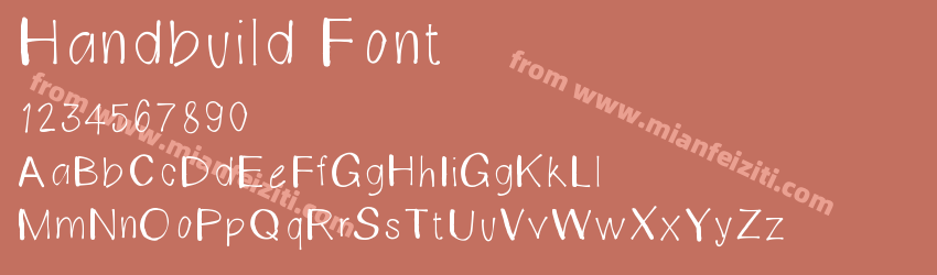 Handbuild Font预览图1