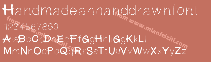 Handmadeanhanddrawnfont预览图1