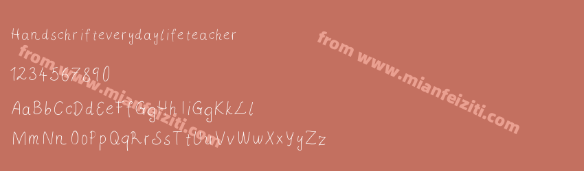 Handschrifteverydaylifeteacher预览图1