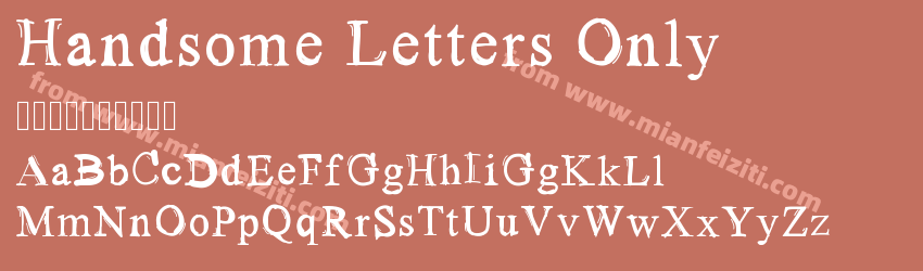 Handsome Letters Only预览图1