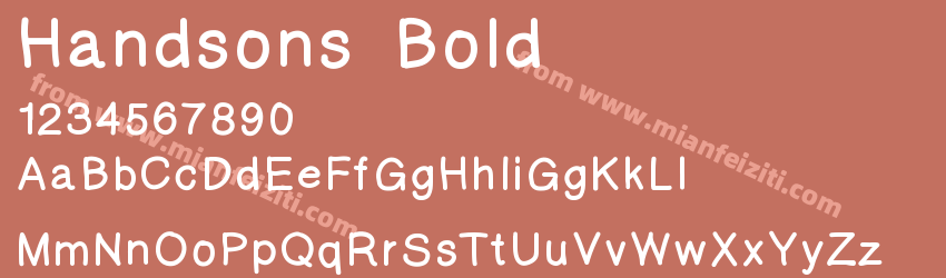 Handsons Bold预览图1