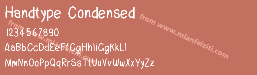 Handtype Condensed预览图1