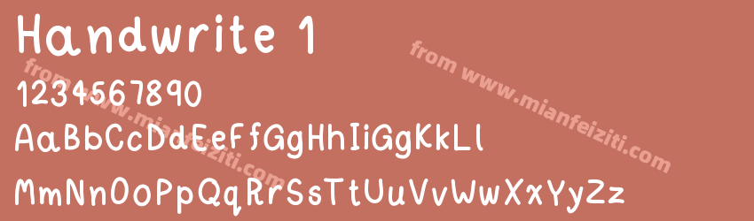 Handwrite 1预览图1