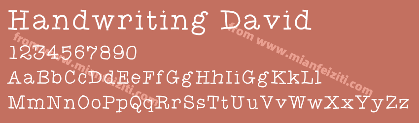 Handwriting David预览图1