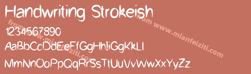 Handwriting Strokeish预览图1