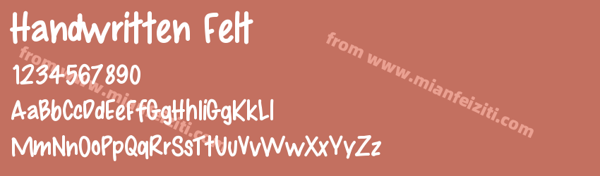 Handwritten Felt预览图1