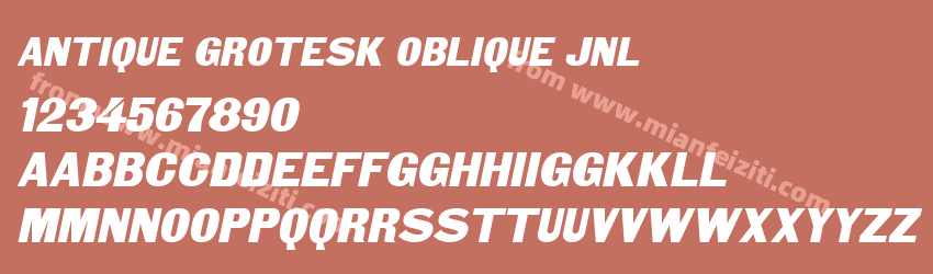 Antique Grotesk Oblique JNL预览图1