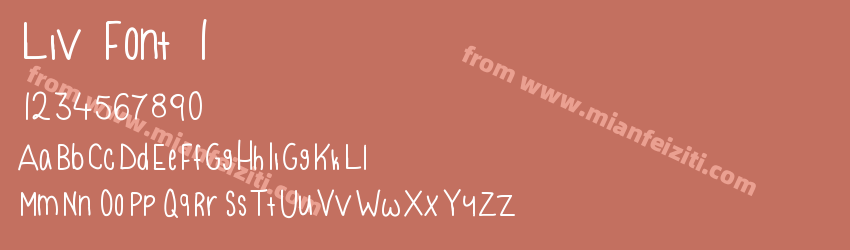 Liv Font 1预览图1
