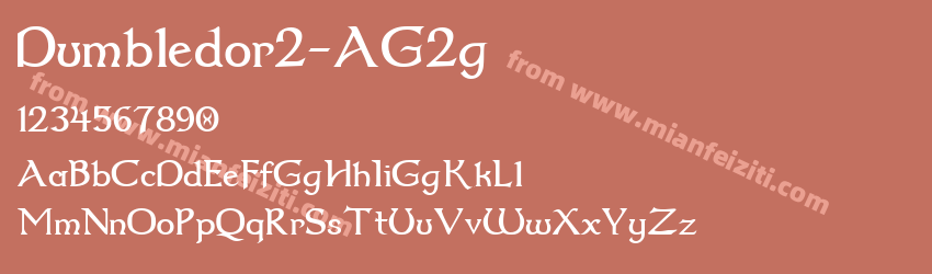 Dumbledor2-AG2g字体预览