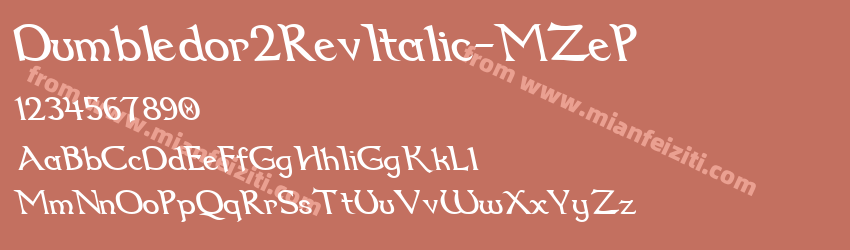 Dumbledor2 Rev Italic M ZeP预览图1