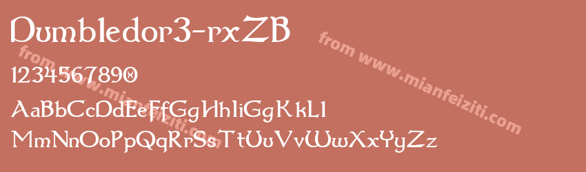 Dumbledor3-rxZB字体预览
