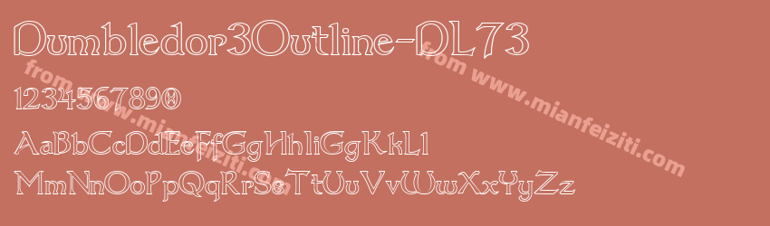 Dumbledor3Outline-DL73字体预览