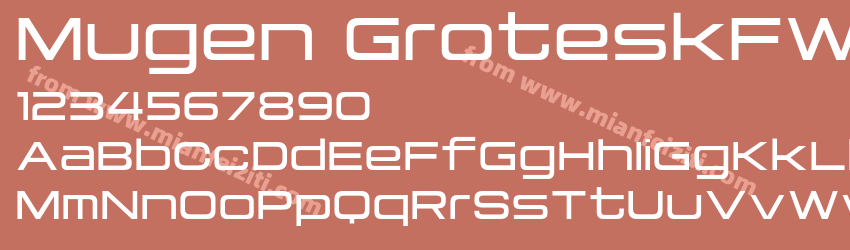 Mugen GroteskFW Medium预览图1