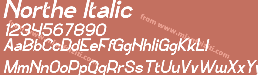 Northe Italic预览图1