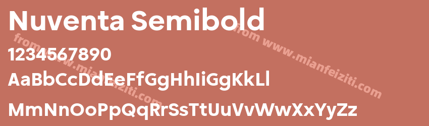 Nuventa Semibold预览图1