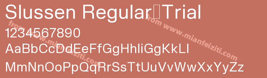 Slussen Regular-Trial预览图1