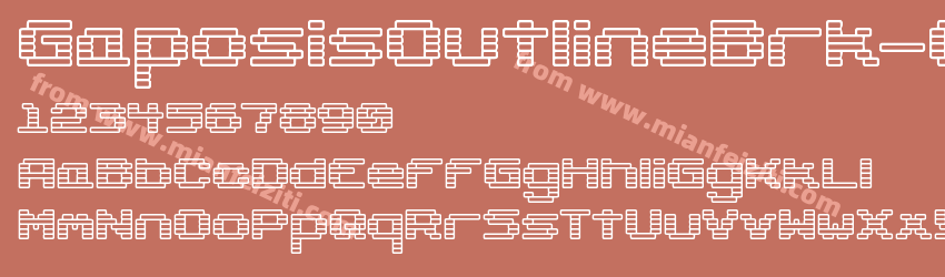 Gaposis Outline Brk Galm预览图1