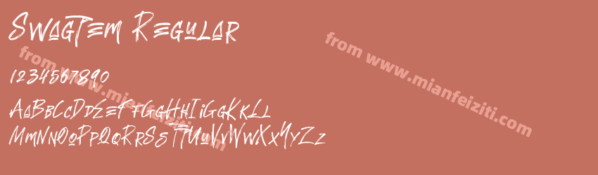 Swagtem Regular预览图1 Swagtem Regular预览图1
