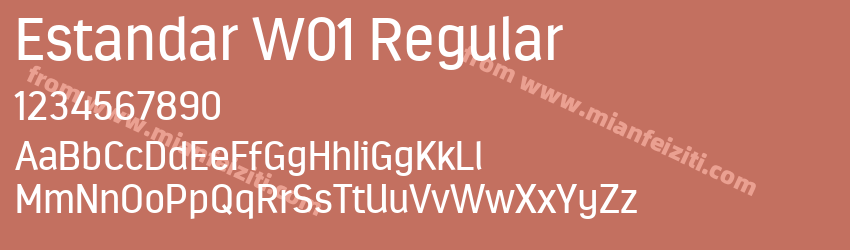 Estandar W01 Regular预览图1